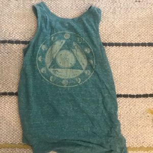 Lucky Brand Illuminati/Moon Cycle Cotton Tank